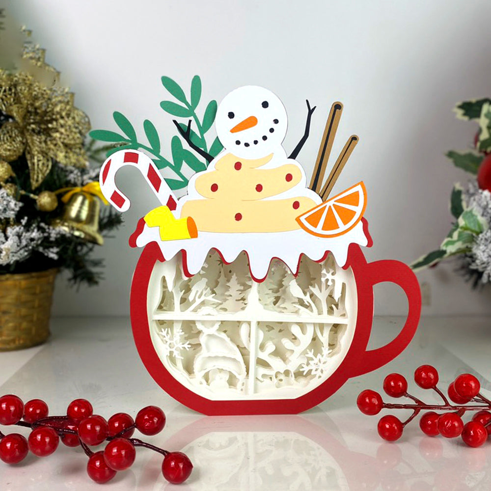 Christmas Reindeer – 3D Box SVG File for Cricut & Silhouette