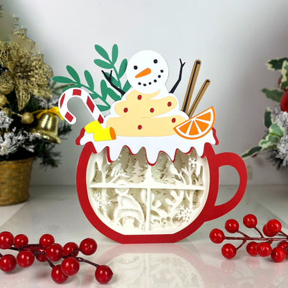 Christmas Reindeer – 3D Box SVG File for Cricut & Silhouette