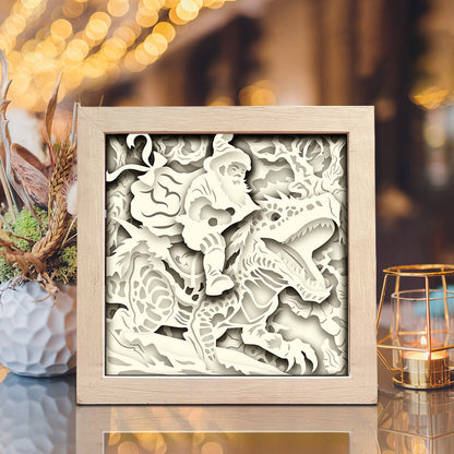 Santa Claus 8 – 3D Shadow Box SVG File for Cricut & Silhouette