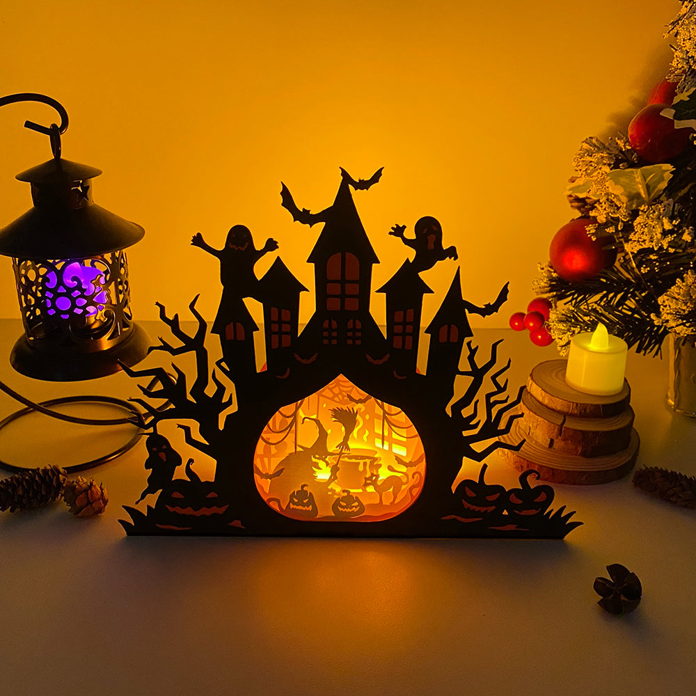 Witch – 3D Box SVG File for Cricut & Silhouette