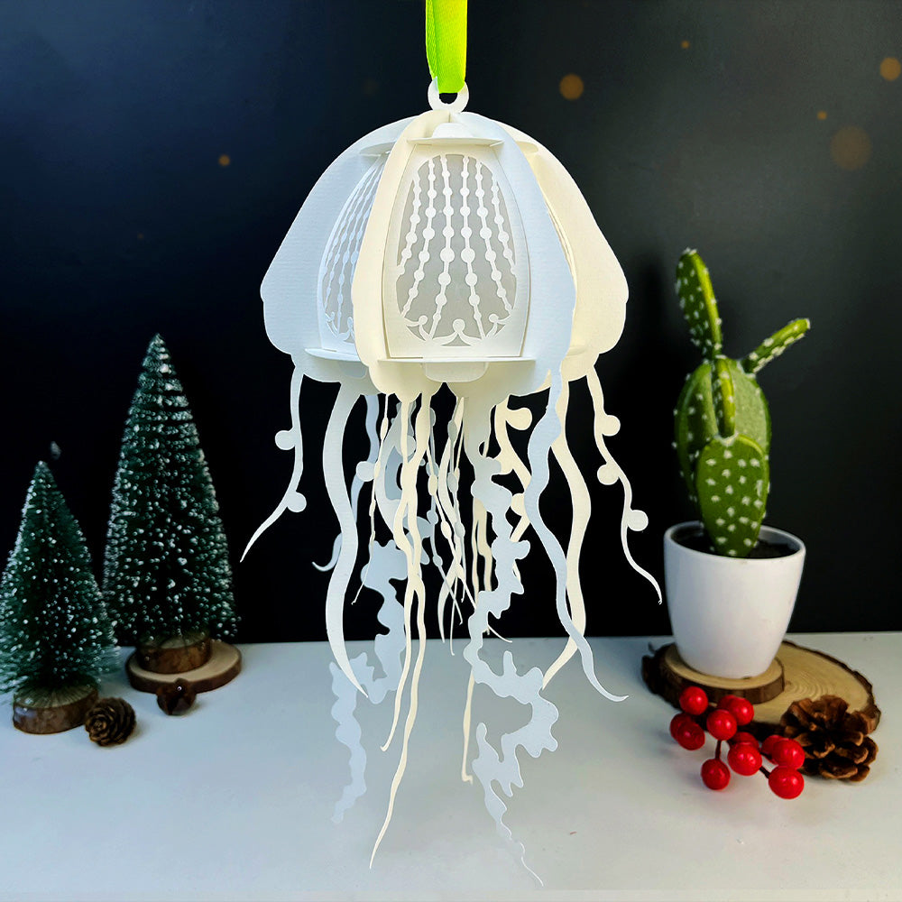 Jellyfish 3 - 3D Animal Paper Cut Lantern File  - Cricut File  - VEKTOR KRAFT