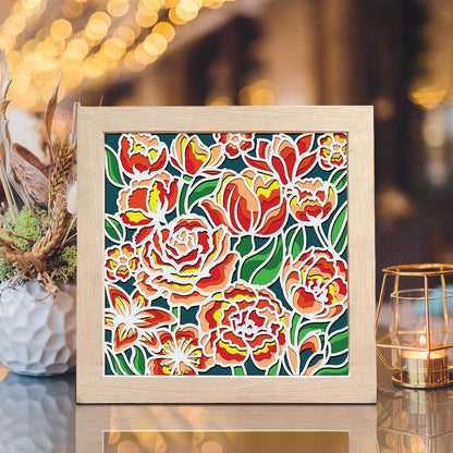 Flower Garden 2 – 3D Shadow Box SVG File for Cricut & Silhouette