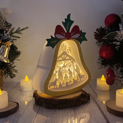 Nativity – 3D Lantern SVG File for Cricut & Silhouette