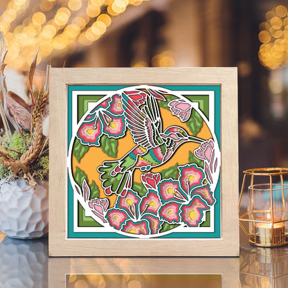 Hummingbird 6 – 3D Shadow Box SVG File for Cricut & Silhouette