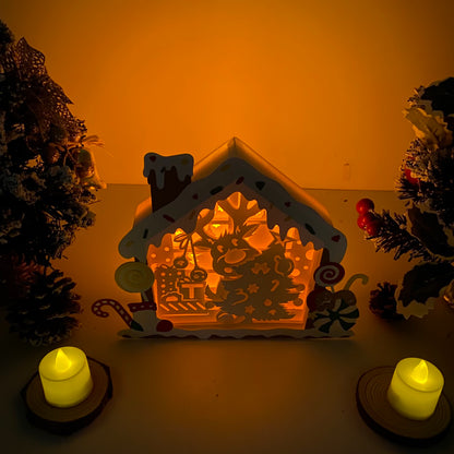 Reindeer – 3D Box SVG File for Cricut & Silhouette
