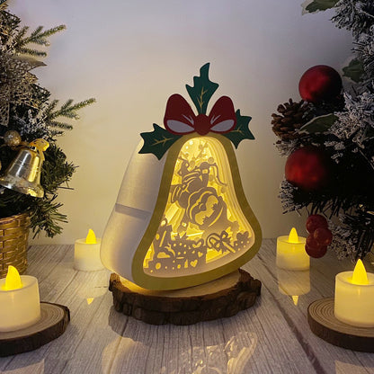 Christmas Santa – 3D Lantern SVG File for Cricut & Silhouette