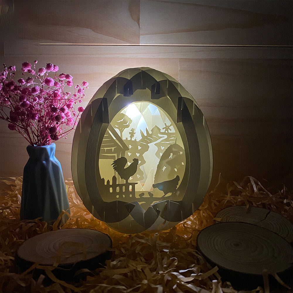 Chicken – 3D Pop-Up Card SVG File for Cricut & Silhouette