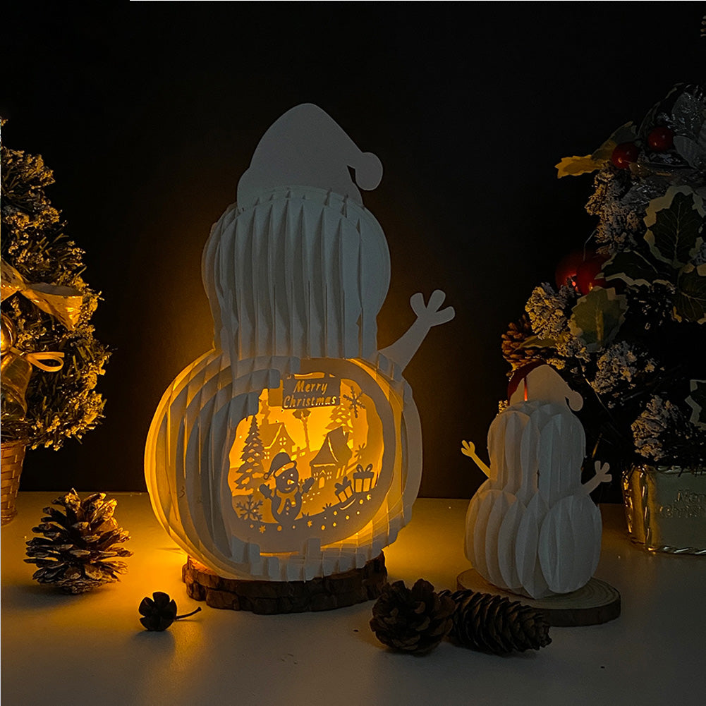 Christmas Snowman – 3D Pop-Up Card SVG File for Cricut & Silhouette