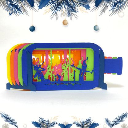Happy New Year – 3D Pop-Up Card SVG File for Cricut & Silhouette