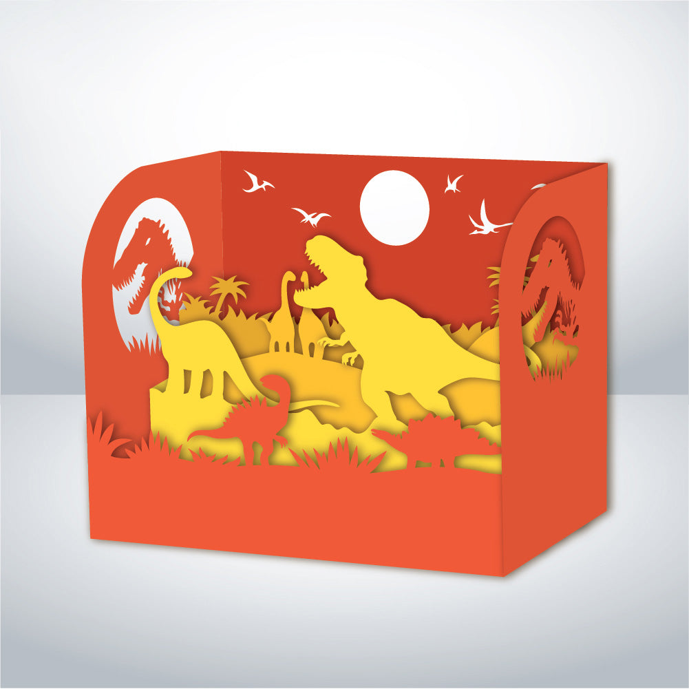 Dinosaur – 3D Pop-Up Card SVG File for Cricut & Silhouette