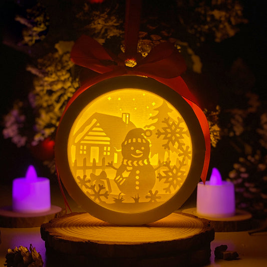 Xmas 1 - 3D Ornament Lantern File  - Cricut File  - VEKTOR KRAFT