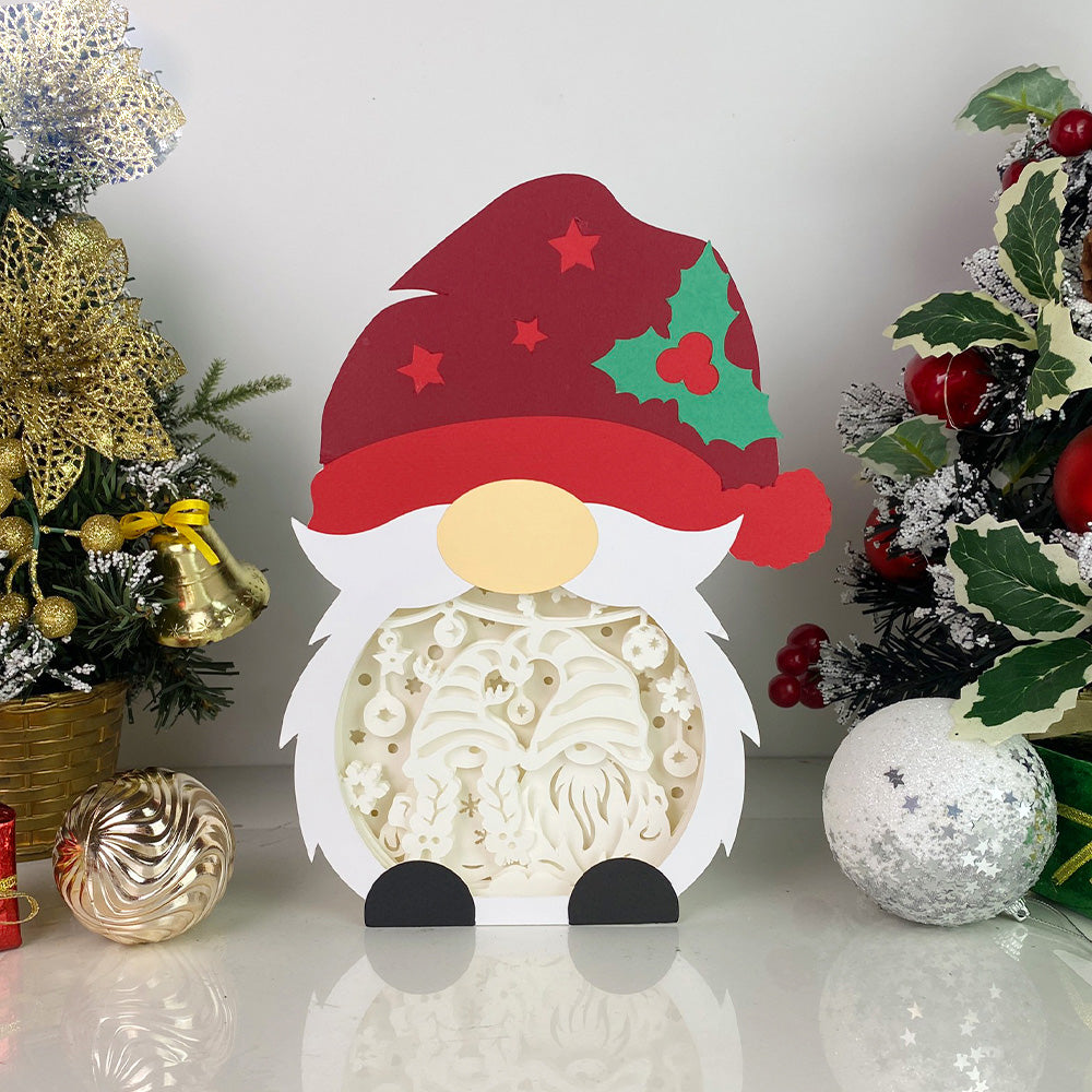 Christmas Gnome 2 – 3D Box SVG File for Cricut & Silhouette