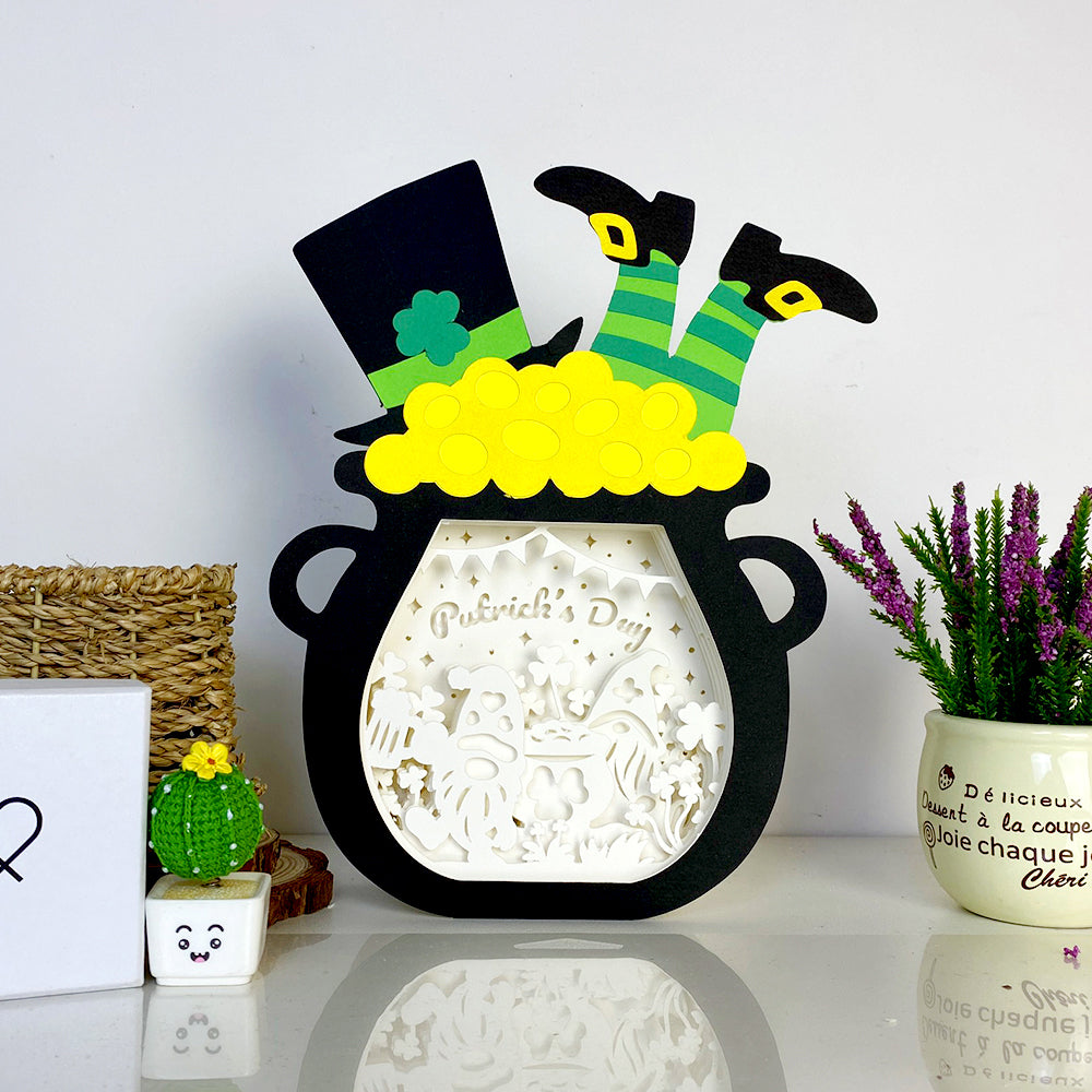 St.Patrick's Day 3 – 3D Lucky Pot Box File - Cricut File - VEKTOR KRAFT