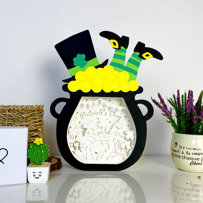 St.Patrick's Day 3 – 3D Lucky Pot Box File - Cricut File - VEKTOR KRAFT