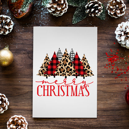 MC Leopard Plaid Tree - Christmas Cricut File - VEKTOR KRAFT