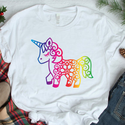 Spectrum Unicorn Stickers - Cricut File - VEKTOR KRAFT