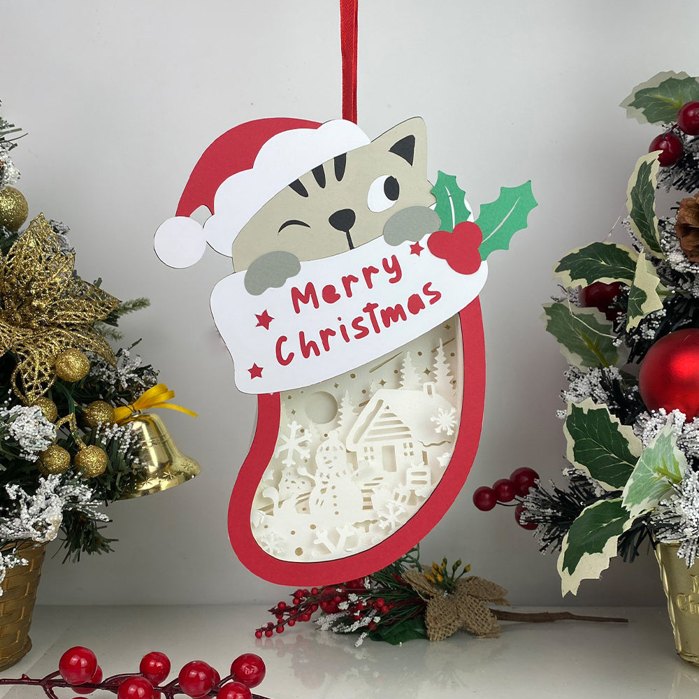 Christmas Snowman 2 – 3D Box SVG File for Cricut & Silhouette