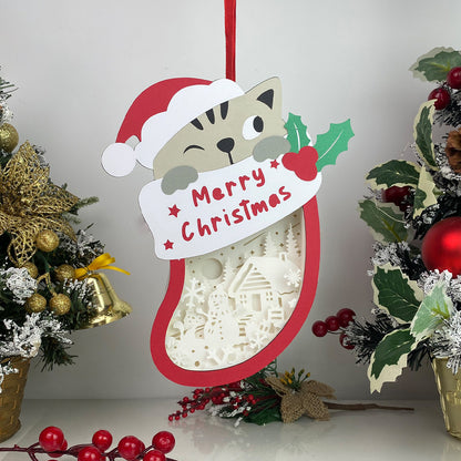 Christmas Snowman 2 – 3D Box SVG File for Cricut & Silhouette