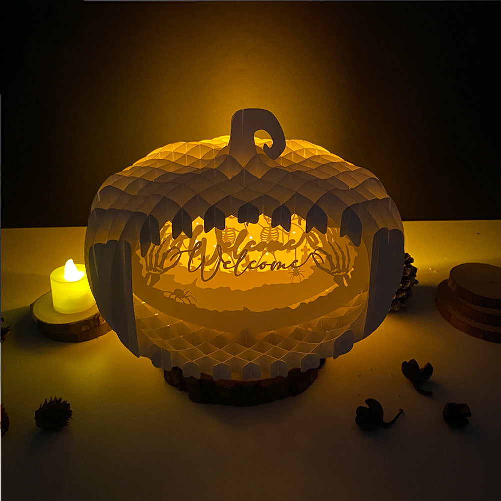 Welcome – 3D Pop-Up Card SVG File for Cricut & Silhouette
