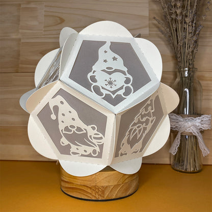 Christmas Gnome – 3D Lantern SVG File for Cricut & Silhouette