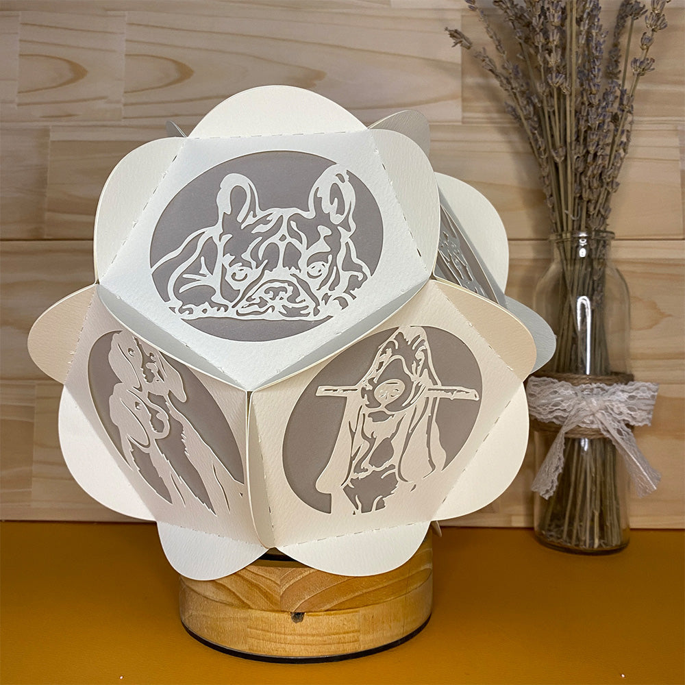 Dog – 3D Lantern SVG File for Cricut & Silhouette