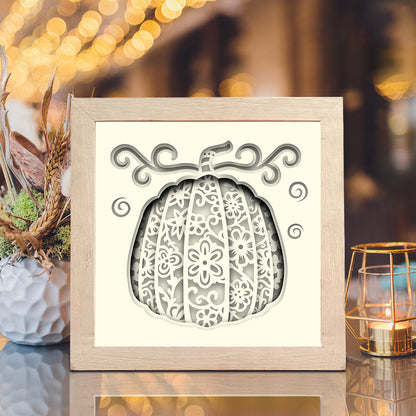 Pumpkin – 3D Shadow Box SVG File for Cricut & Silhouette