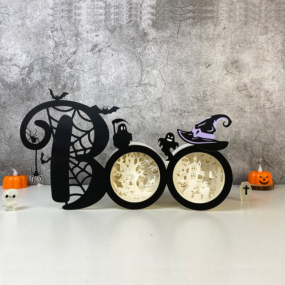 BOO – 3D Box SVG File for Cricut & Silhouette