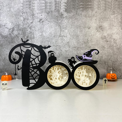 BOO – 3D Box SVG File for Cricut & Silhouette