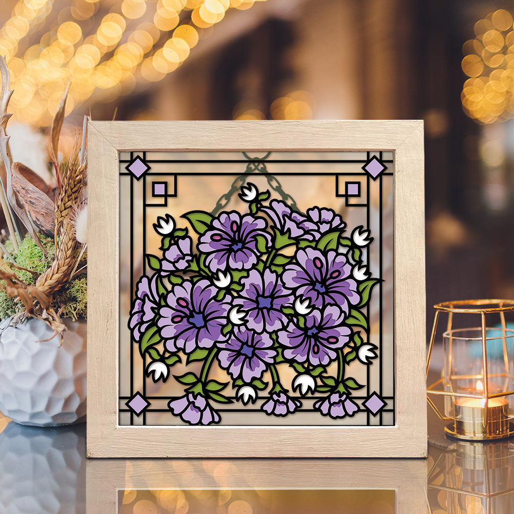 Flowers – 3D Shadow Box SVG File for Cricut & Silhouette