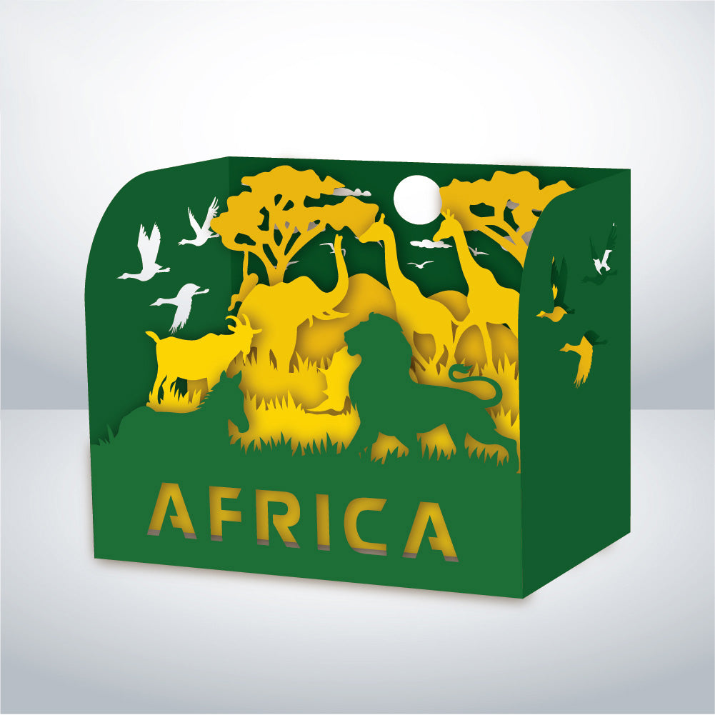 Africa Landscape – 3D Pop-Up Card SVG File for Cricut & Silhouette