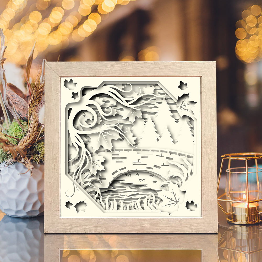 Autumn 3 – 3D Shadow Box SVG File for Cricut & Silhouette