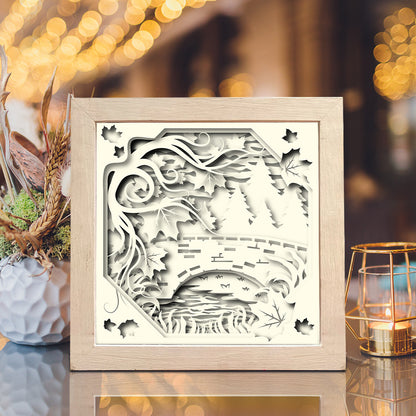 Autumn 3 – 3D Shadow Box SVG File for Cricut & Silhouette
