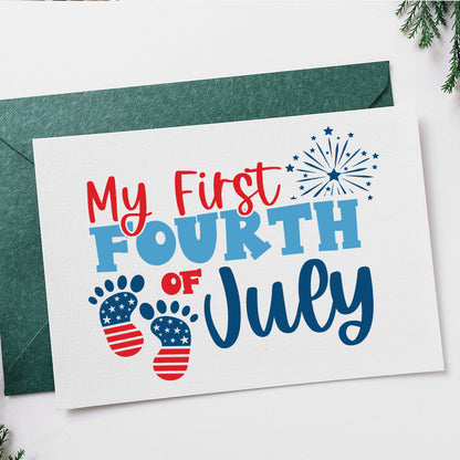 Baby First 4th of July – 3D Lightbox SVG File for Cricut & Silhouette