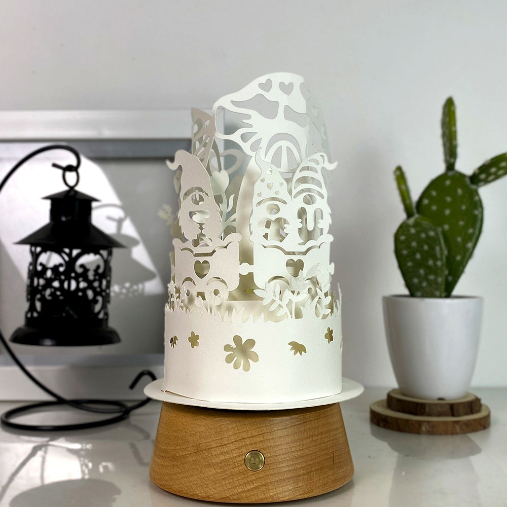 Gnome Love – 3D Lantern SVG File for Cricut & Silhouette