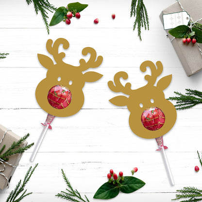 Reindeer Lollipop Cutout - Cricut File - VEKTOR KRAFT