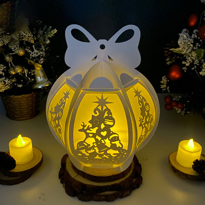 Xmas – 3D Lantern SVG File for Cricut & Silhouette