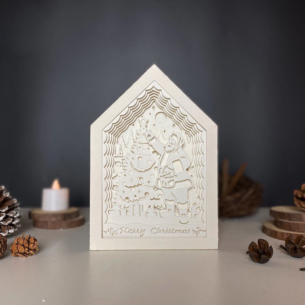 Merry Christmas 3 – 3D Box SVG File for Cricut & Silhouette