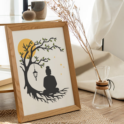 Buddha – 3D Lightbox SVG File for Cricut & Silhouette