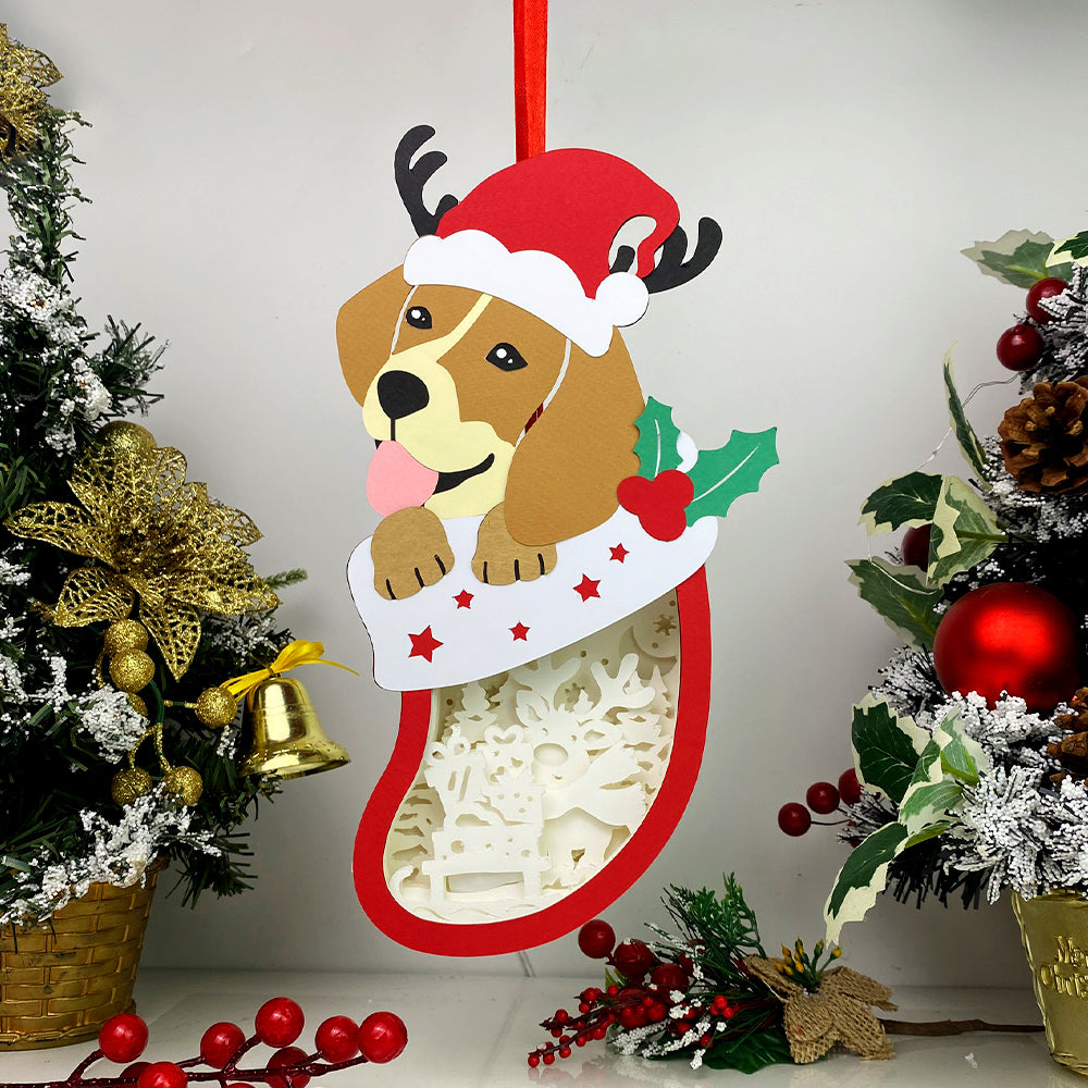 Christmas Reindeer – 3D Box SVG File for Cricut & Silhouette