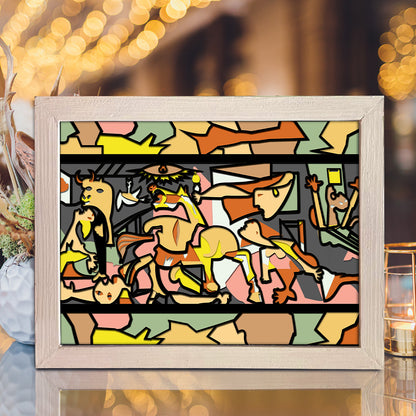 Guernica – 3D Shadow Box SVG File for Cricut & Silhouette