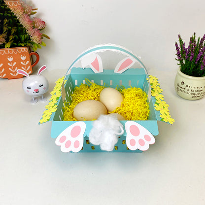 Easter Egg Basket – 3D Shadow Box SVG File for Cricut & Silhouette
