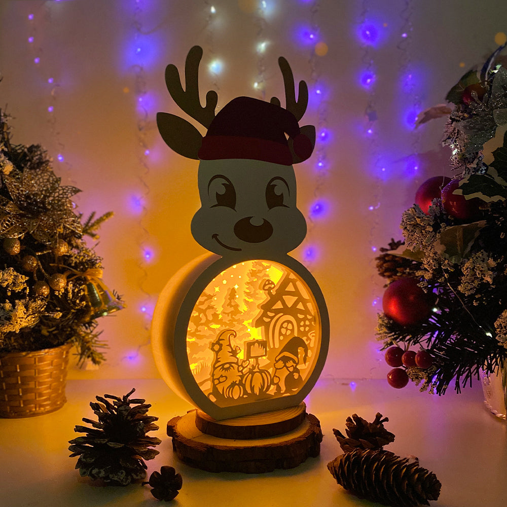 Christmas Gnome 2 – 3D Box SVG File for Cricut & Silhouette