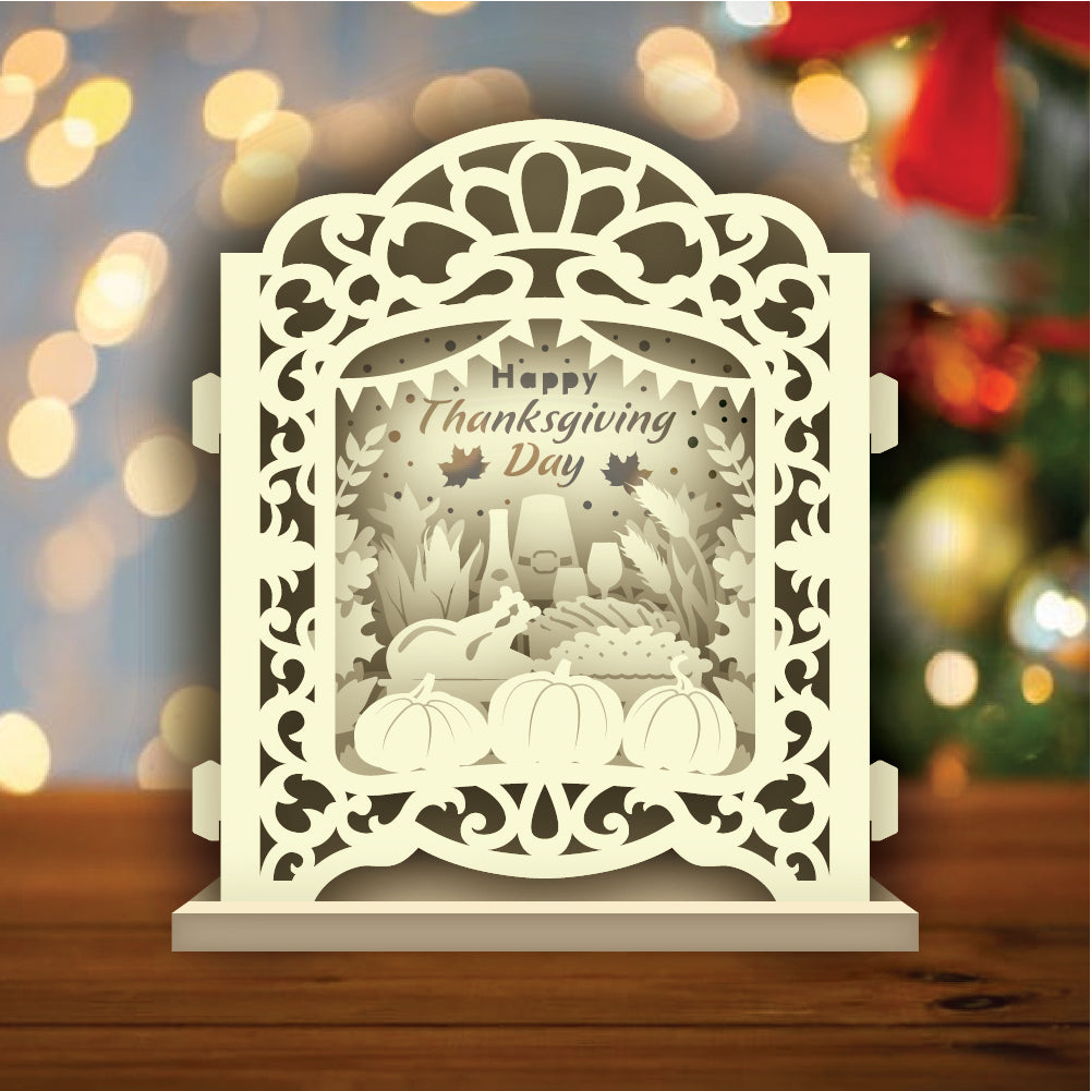 Thanksgiving Day 4 – 3D Pop-Up Card SVG File for Cricut & Silhouette