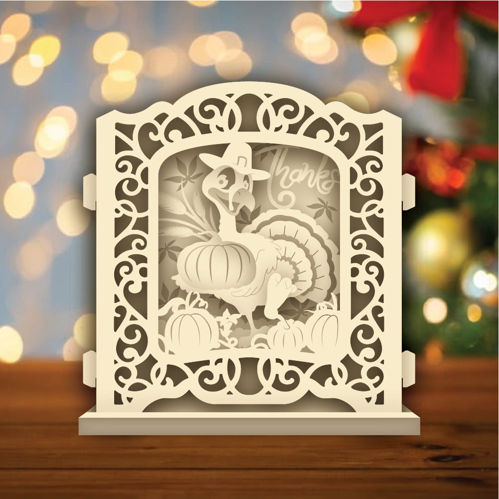 Thanksgiving Day 2 – 3D Pop-Up Card SVG File for Cricut & Silhouette