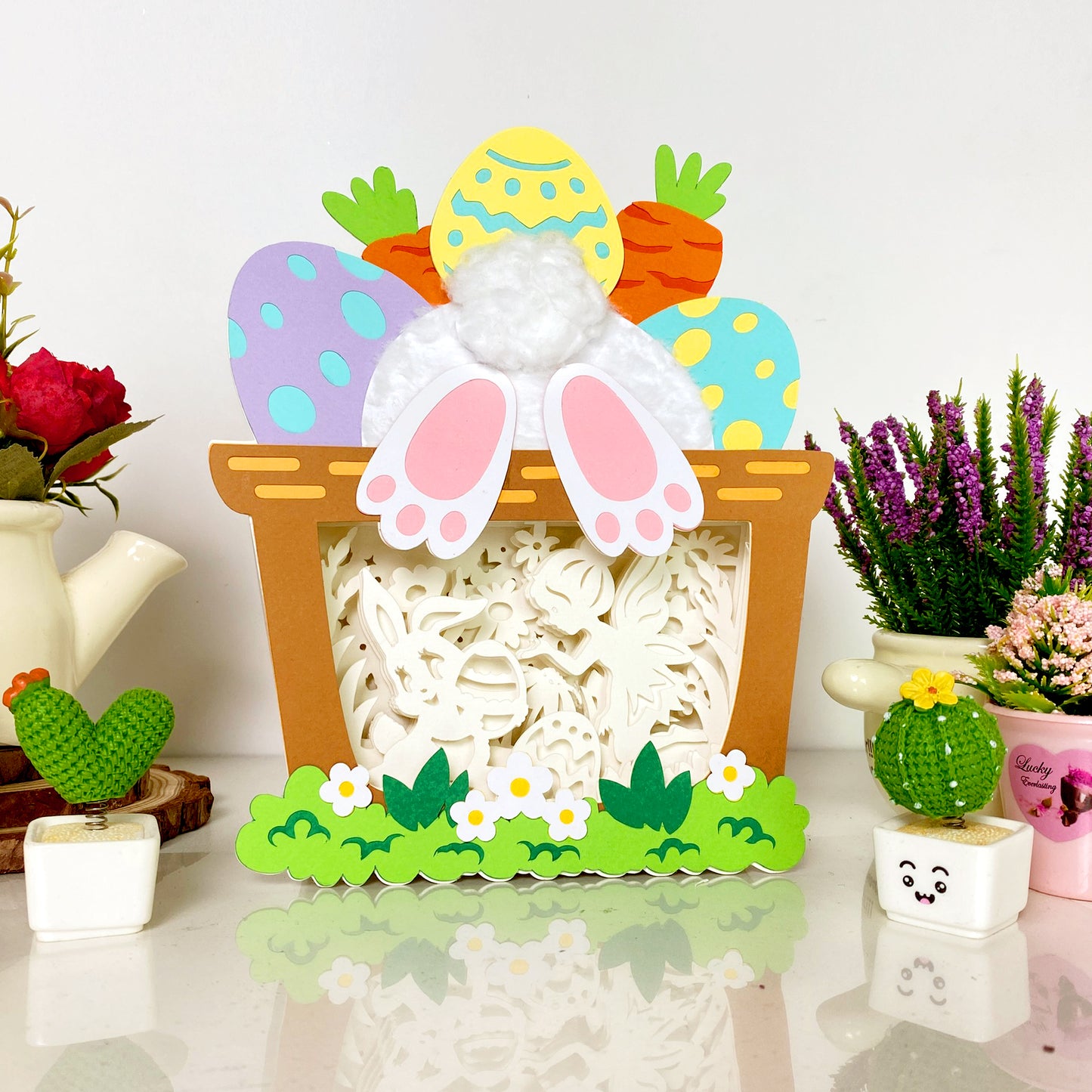 Easter Bunny 2 – 3D Easter Basket Box File - Cricut File - VEKTOR KRAFT