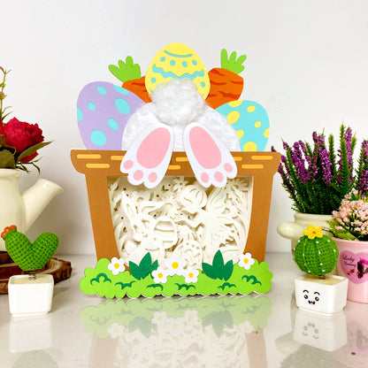 Easter Bunny 2 – 3D Easter Basket Box File - Cricut File - VEKTOR KRAFT