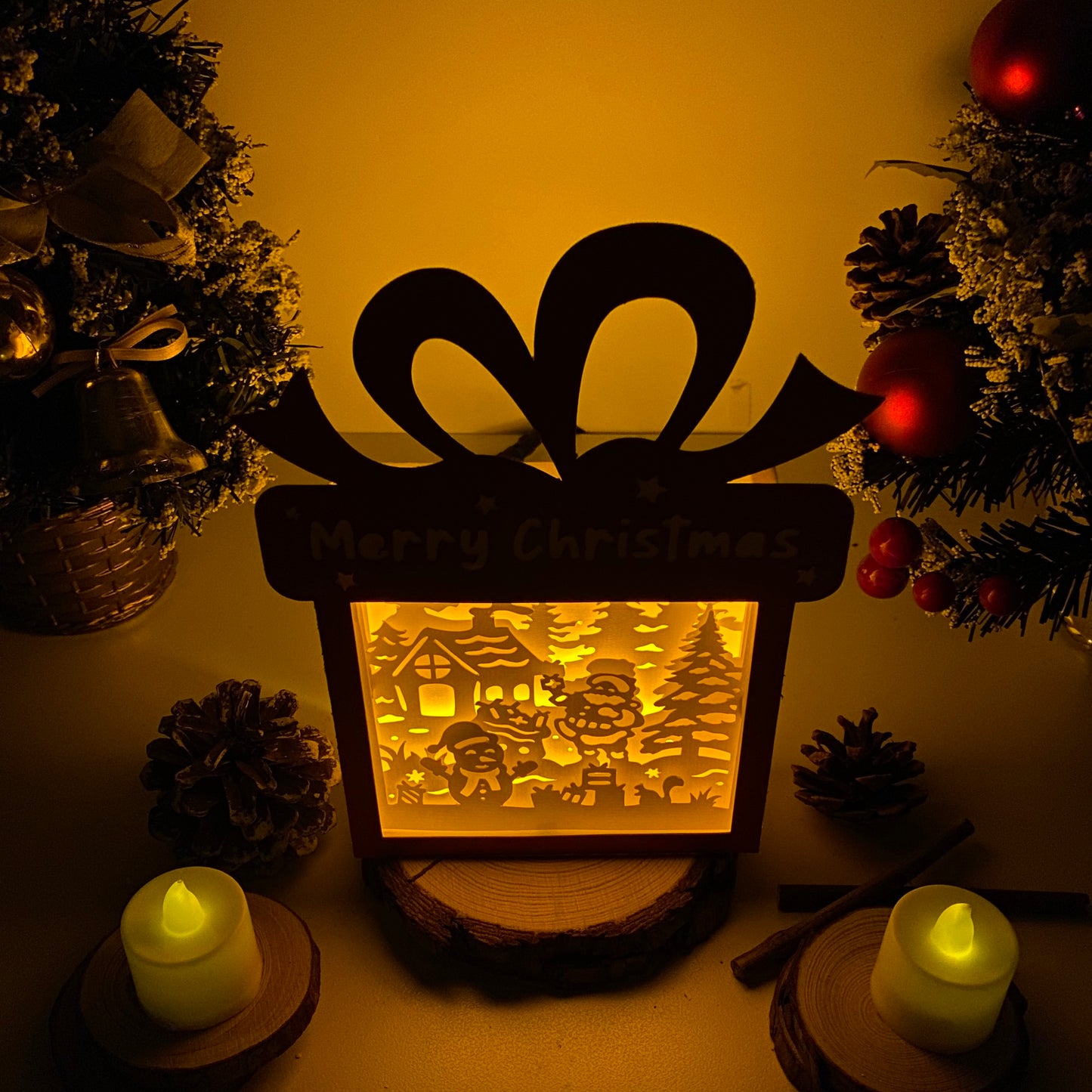 Christmas Snowman – 3D Box SVG File for Cricut & Silhouette