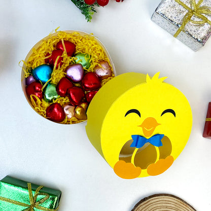 Cute Chick – 3D Box SVG File for Cricut & Silhouette