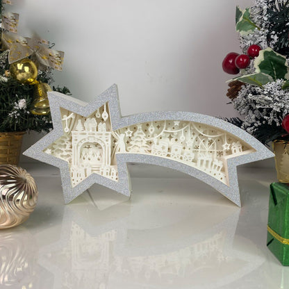 Christmas Fireplace – 3D Box SVG File for Cricut & Silhouette