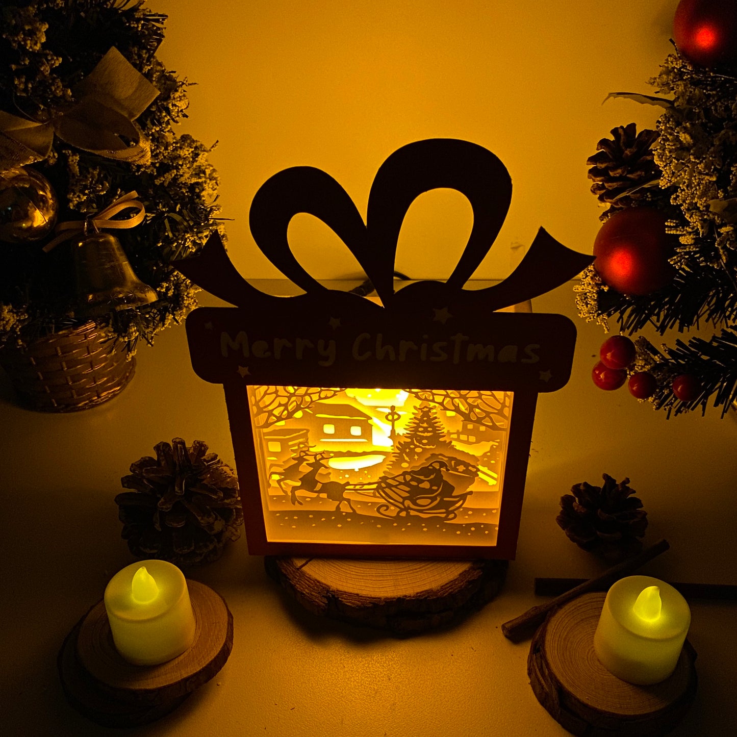 Santa 2 – 3D Box SVG File for Cricut & Silhouette